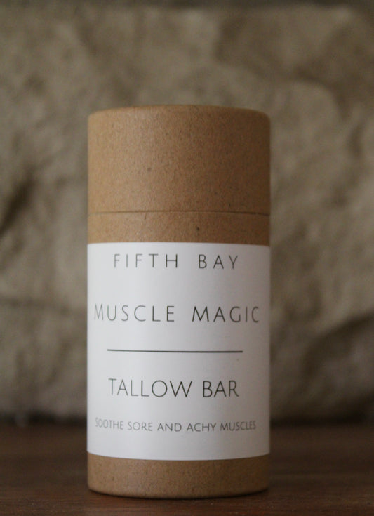 Magnesium muscle magic tallow bar