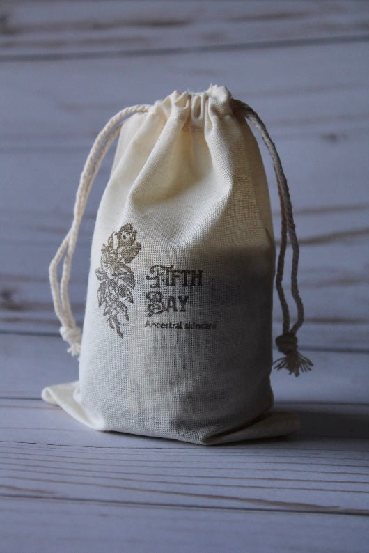 Organic cotton drawstring bag